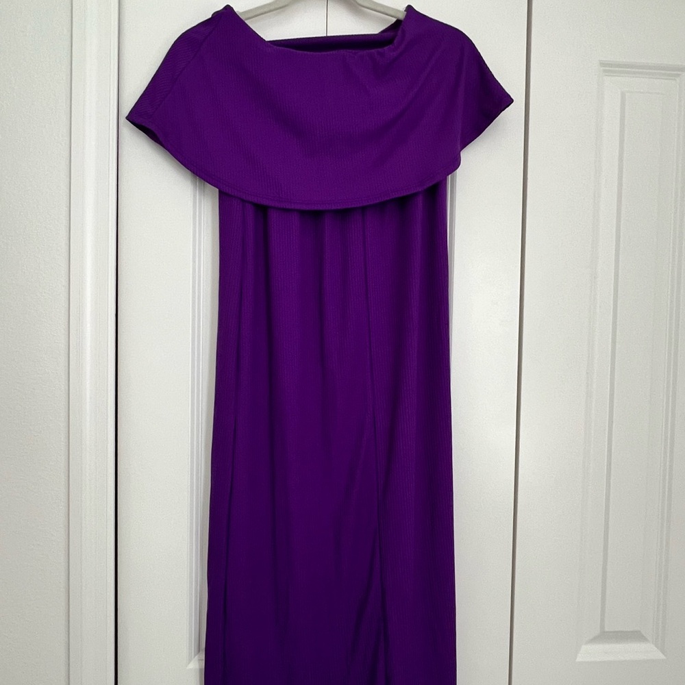 See You Monday Purple Women's Dress Size M